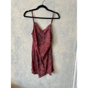 Olivaceaous Tie-dye mini‎ dress